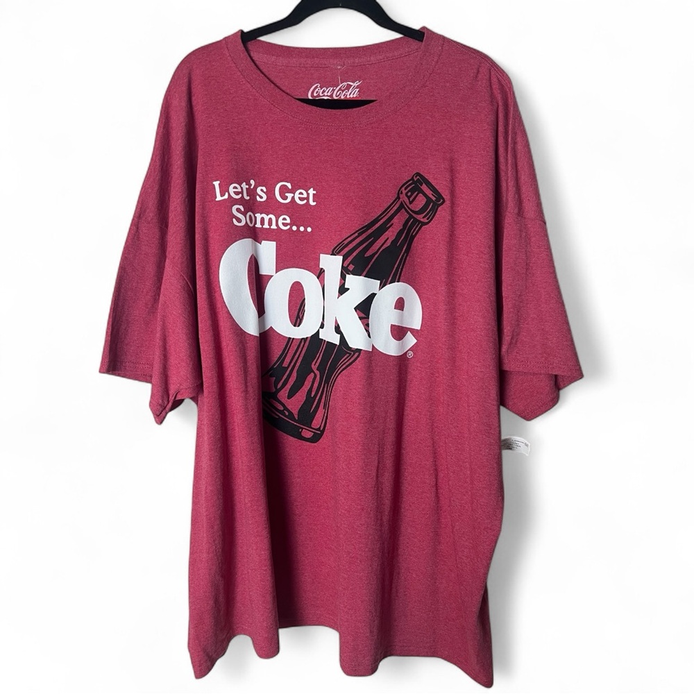 Coca-Cola - Unisex Lets Get Some Coke Red T-Shirt NWT - Sz. 4XL